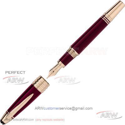 ARW Replica Montblan John F. Kennedy Special Edition Burgundy Fountain Pen